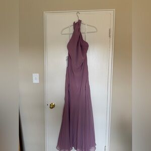 Azazie One Shoulder Mauve Dress